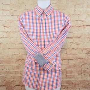 Croft & Barrow Mens Checked L/S Dress Shirt EUC